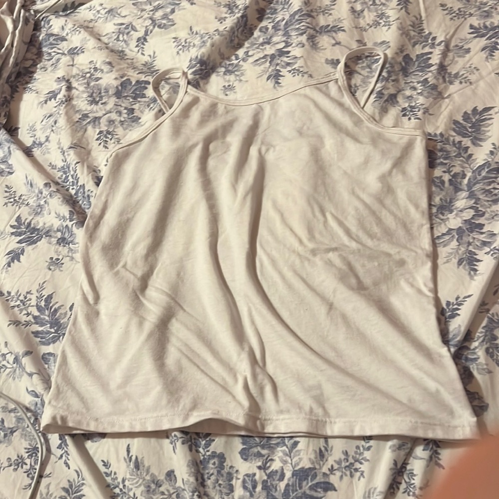 Plain white tanktop